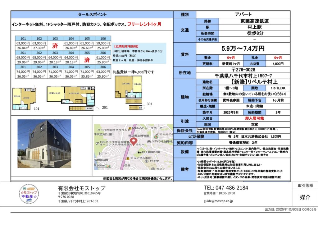 リベルテ村上 301 モストップ不動産